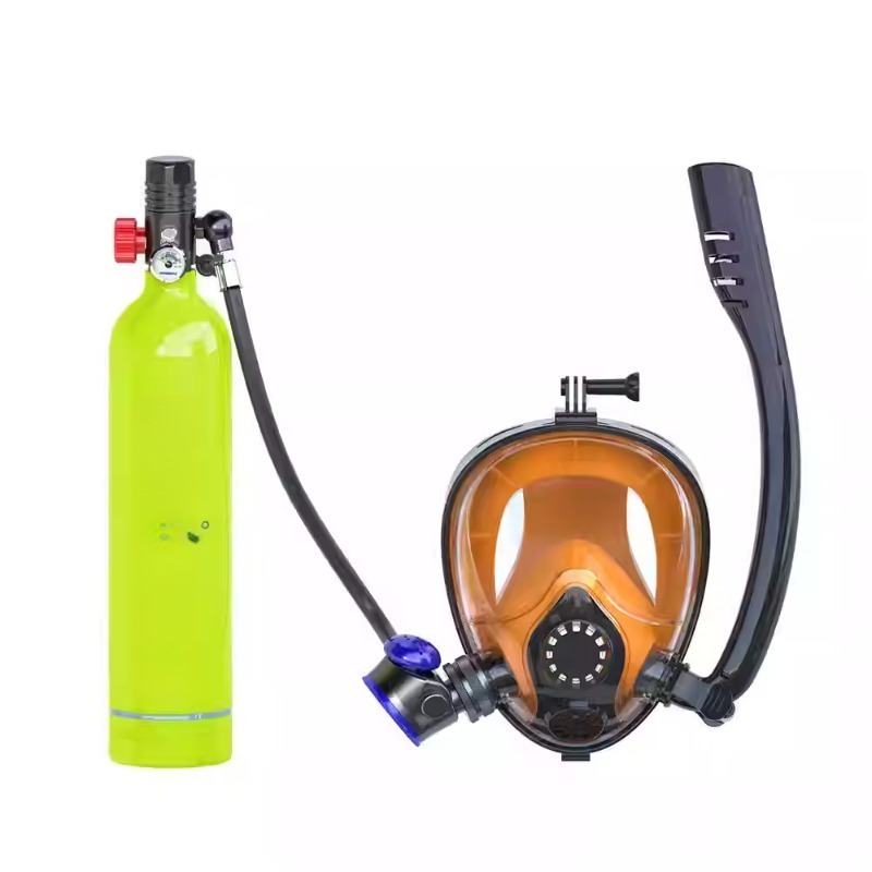 Snorkeling Gear - ชุดดำน้ำครบชุด หน้ากาก ท่อหายใจ เครื่องช่วยหายใจแบบพกพา อุปกรณ์ดำน้ำสำหรับดำน้ำลึกและว่ายน้ำ สินค้ามีในสต็อก