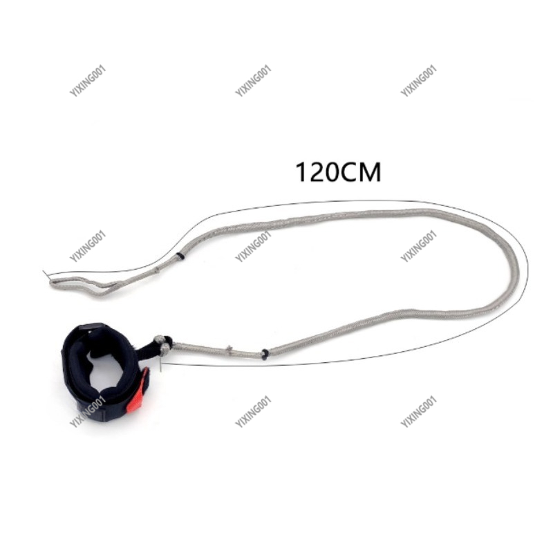 Surfboard Leash - สายรัดเอวสำหรับเล่นเซิร์ฟไฮโดรฟอยล์ - สายรัดแบบขดปรับได้ 10 ฟุต พร้อมระบบปลดเร็ว