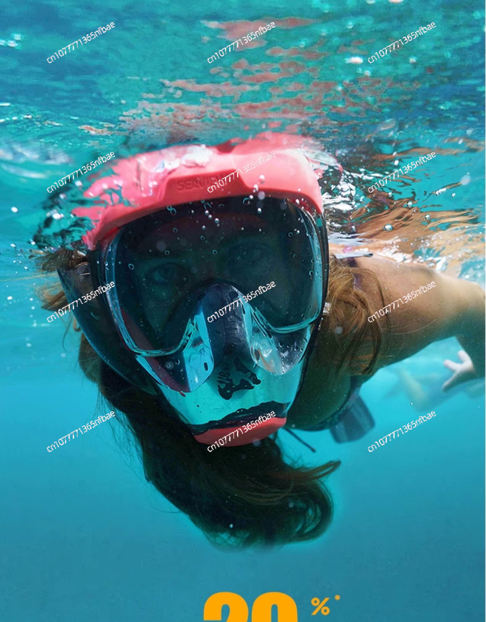 Diving Mask - หน้ากากดำน้ำตื้น แว่นตาดำน้ำสำหรับผู้ใหญ่ หน้ากากป้องกันฝ้า อุปกรณ์ดำน้ำแบบแห้งเต็มรูปแบบ