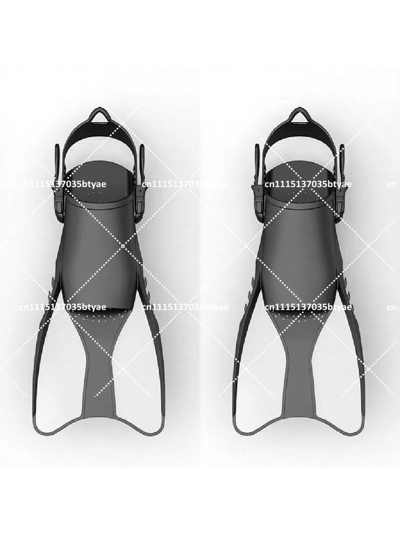 Snorkeling Gear - ครีบดำน้ำแบบผูกเชือกปรับได้สำหรับผู้ชาย อุปกรณ์ฝึกดำน้ำตื้นและว่ายน้ำแบบฟรีสไตล์สำหรับผู้ใหญ่
