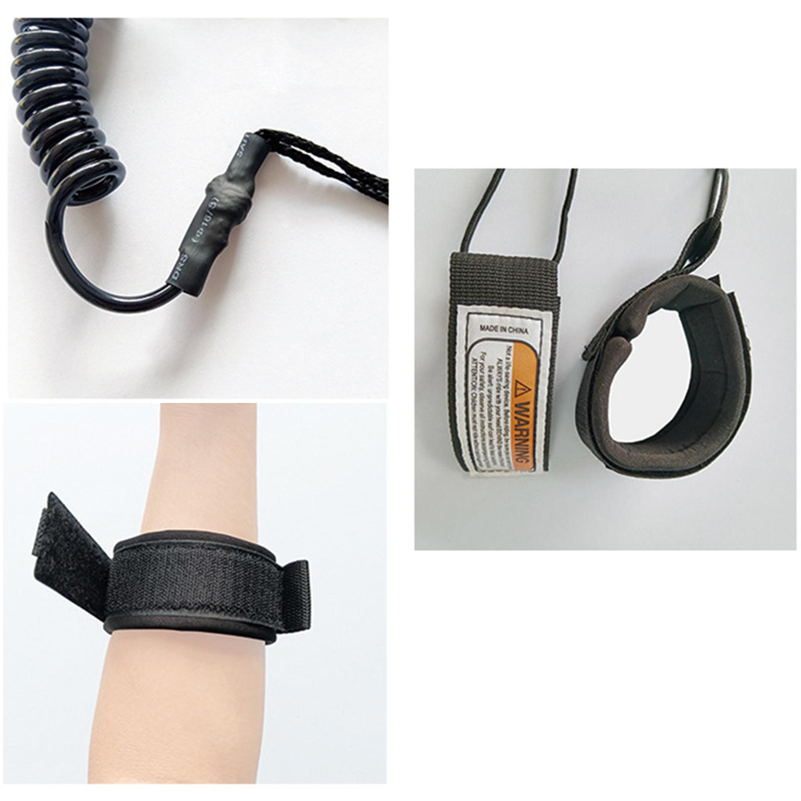 Surfboard Leash - สายรัดข้อมือสำหรับกระดานโต้คลื่น อุปกรณ์เสริมสำหรับกระดานพาย สายรัดแข็งแรงสูง ปรับได้ สำหรับผู้ผลิตกระดานคุณภาพดี