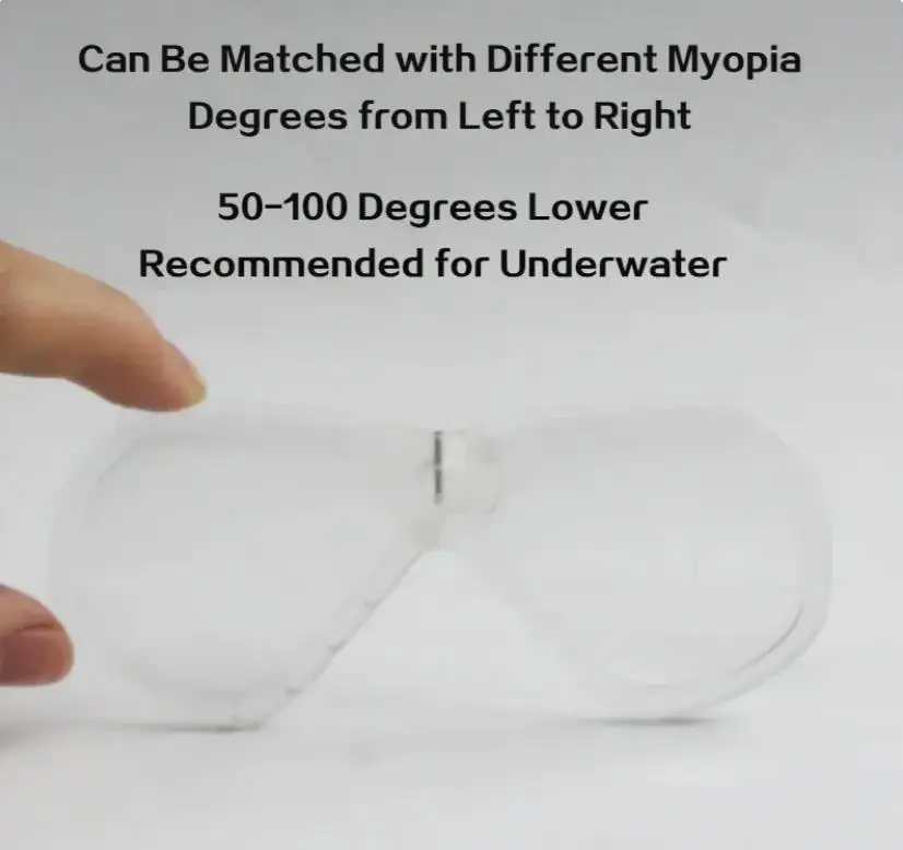 เลนส์สายตาสั้น หน้ากากดำน้ำแบบ - Goggles Swim บทวิจารณ์และราคา