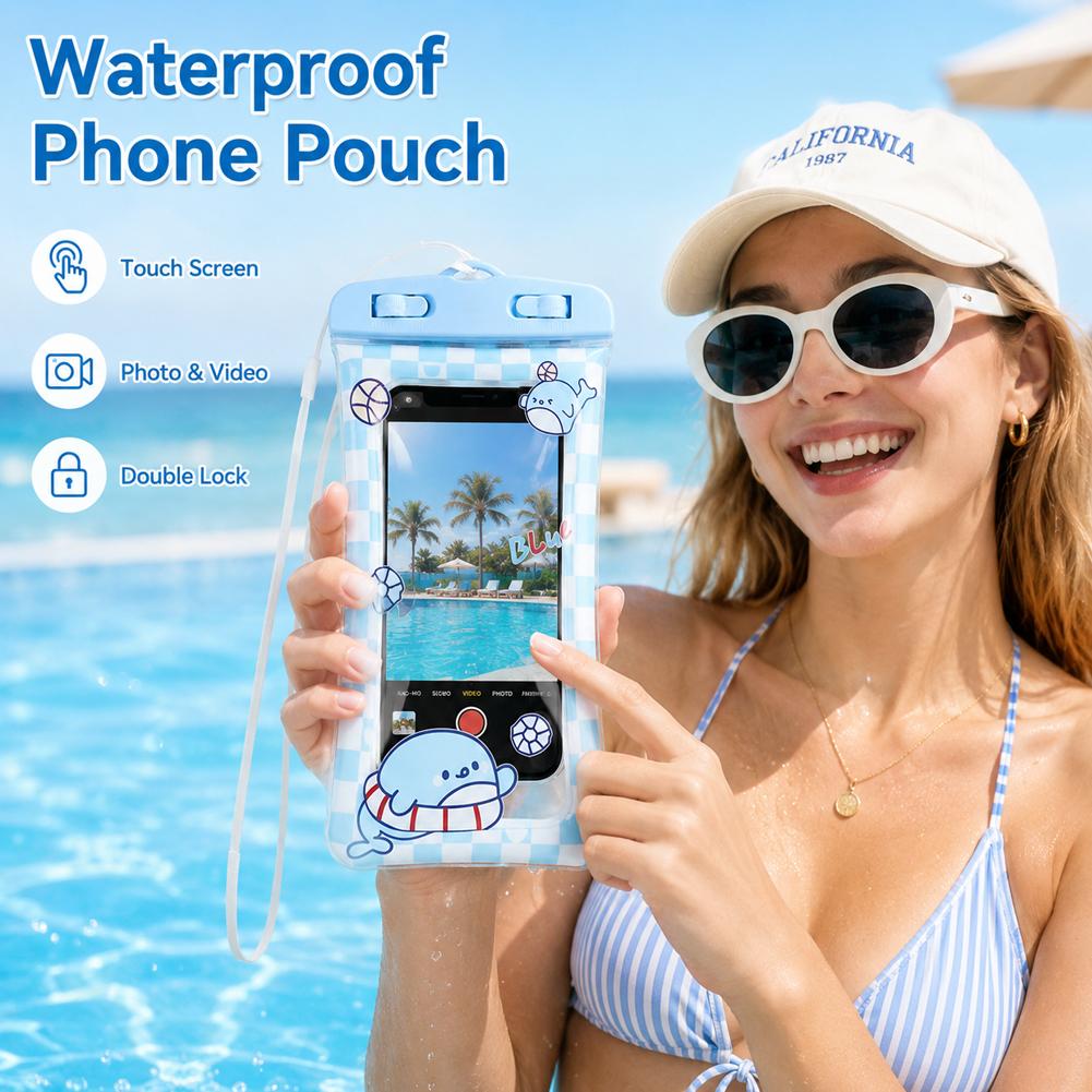 เคสโทรศัพท์กันน้ำลายหมีน่ารัก  - Dry Bag Waterproof บทวิจารณ์และราคา