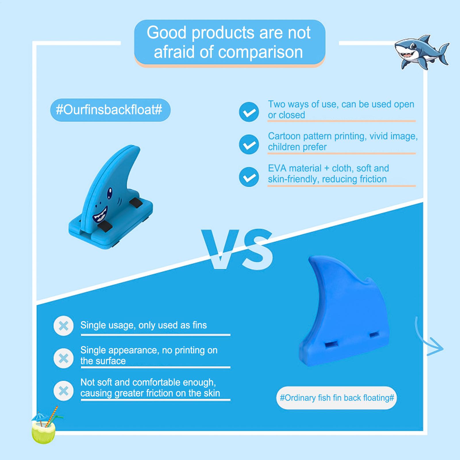 แผ่นโฟมลอยน้ำรูปครีบฉลามสำหรับ - Swim Fins บทวิจารณ์และราคา